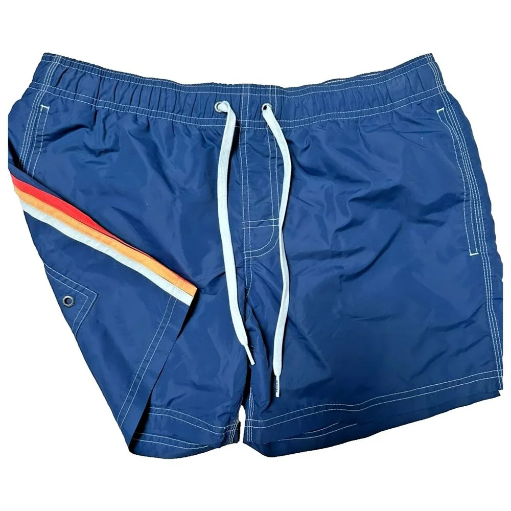 Sundek Swim Trunks Navy Classic Stripe 4